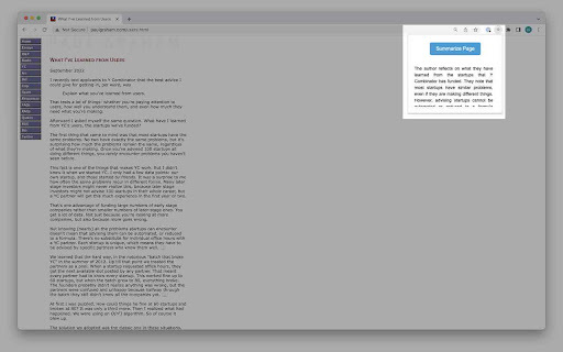 ChatGPT Summarizer Preview