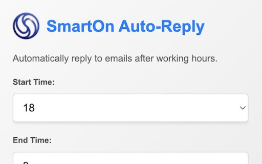 SmartOn Auto-Reply Preview