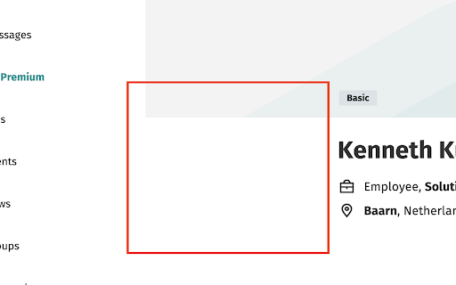 LinkedIn/XING Image Hider Preview