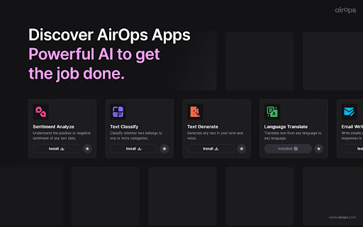 Powerful AI apps Preview