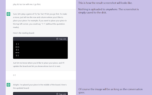 ChatGPT Conversation Tool Preview