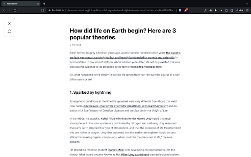 Reading Mode Preview