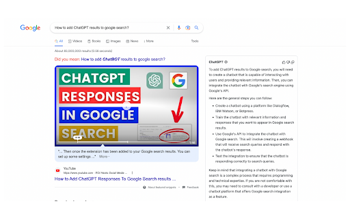 ChatGPT Extension Preview
