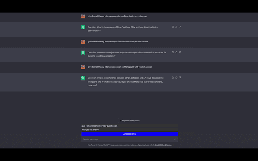 ChatGPT Line by Line File Uploader Preview