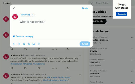 AI Tweet Generator Bot Preview