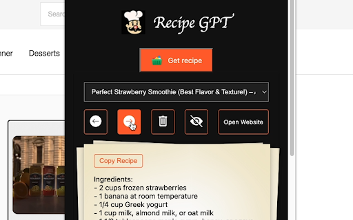 Recipe GPT Preview