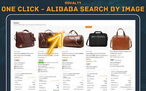 Alibaba Search by Image Chrome Extension Preview