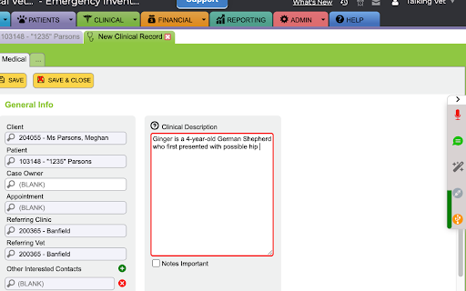Talkingvet® Chrome Extension Preview