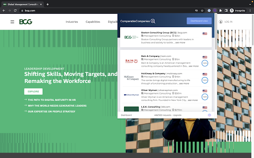 Find Similar Companies Preview