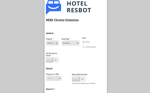 HERA, Your Hotel Email Reservation Assistant Preview
