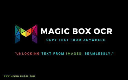 Magic Box Google Chrome OCR Software Preview