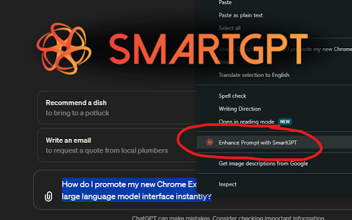 SmartGPT Prompt Enhancer Preview