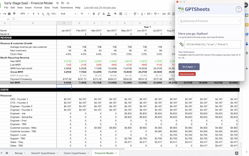 GPTSheets Preview