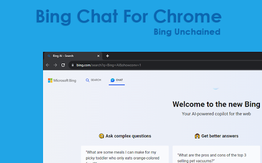 Bing Chat For Chrome Bing Unchained Preview