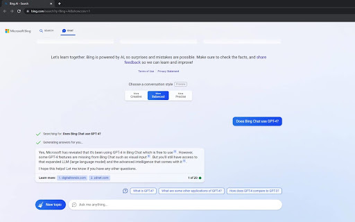 Bing Chat Anywhere Preview