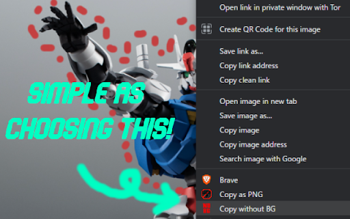Remove.bg Chrome Extension Preview