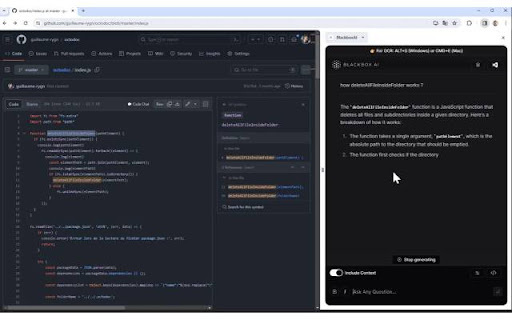 BLACKBOX AI Extension Preview