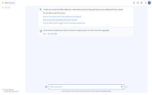 Bard AI Chat Extension Preview