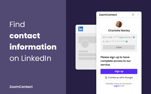 ZoomContact Preview