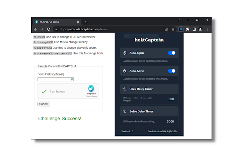 hektCaptcha Preview