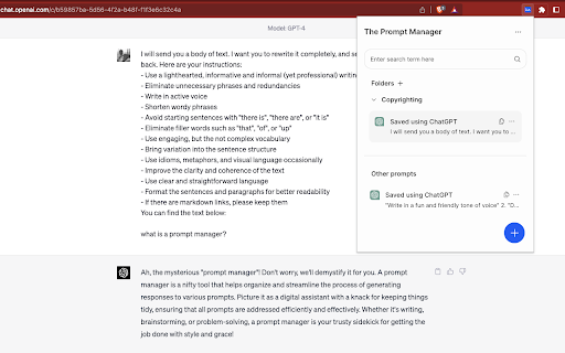 Prompt-Manager.com Preview