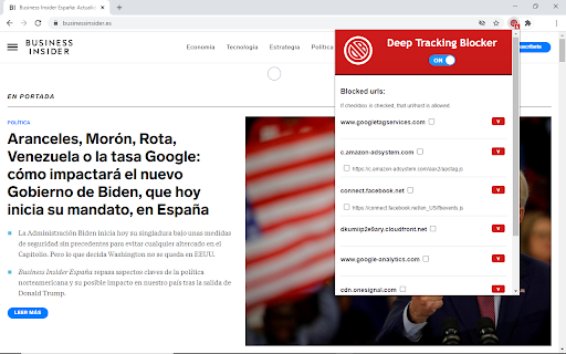 Deep Tracking Blocker Preview