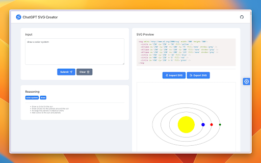 ChatGPT SVG Creator Preview