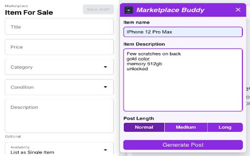 Marketplace Buddy Preview