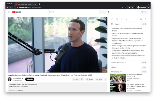YouTube Extension Preview