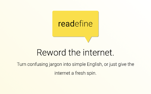 Readefine Preview