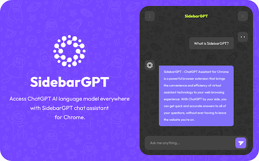 SidebarGPT - ChatGPT Assistant for Chrome Preview