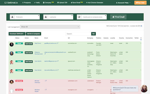 GetEmail.io Preview