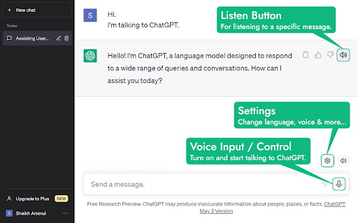 ChatGPT Voice Control Extension Preview