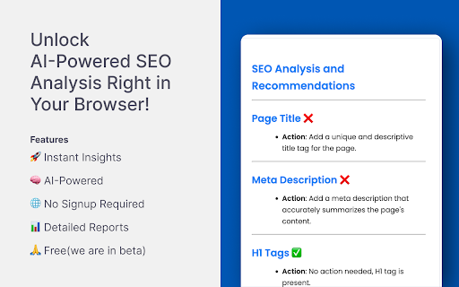 SEO PollyAI Analyzer Preview