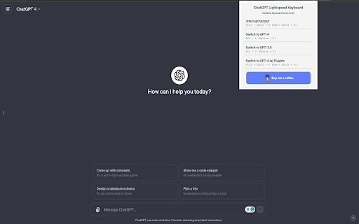 ChatGPT Lightspeed Keyboard Preview
