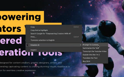 Kreaitor.AI Preview