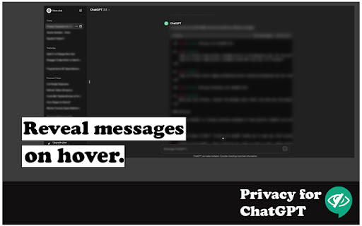 Privacy for ChatGPT Preview