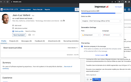 Impresar.ai Preview