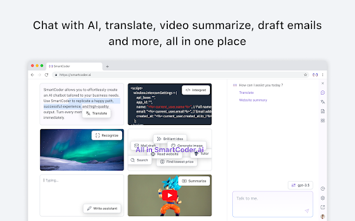 SmartCoder Chrome Extension Preview