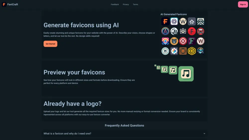 FaviCraft Preview