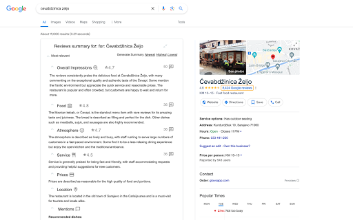 AI-Powered Google Reviews Summarizer Preview