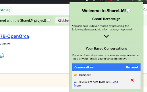 Open Large Language Model Conversation Dataset Preview
