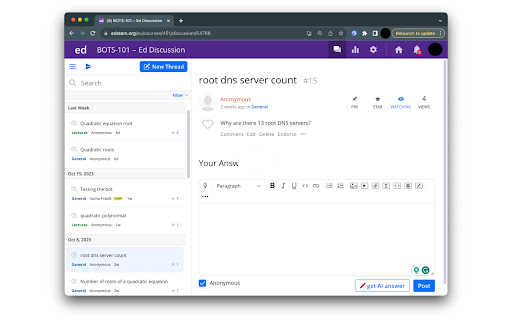 EdStem & Moodle AI Assistant