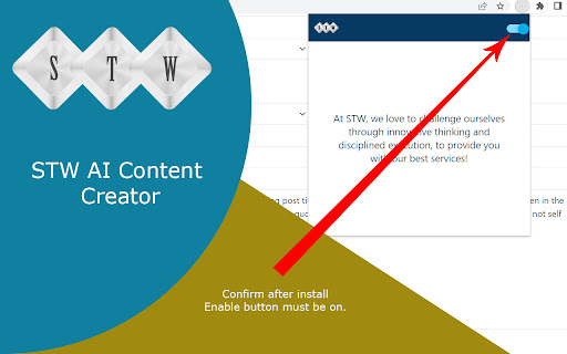 STW AI Content Creator Preview