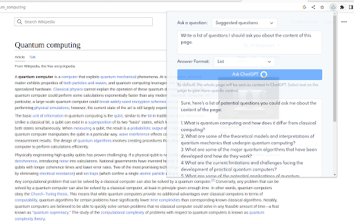 AskChatGPT Preview