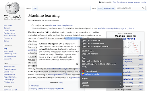 Nuclia Chrome Extension Preview