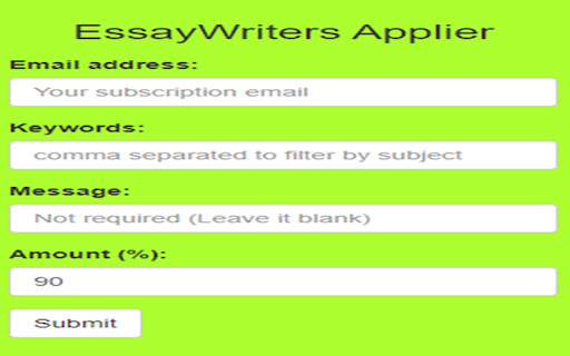 Essay Writer Order Bidding Extension Preview