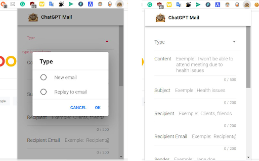 ChatGPT-Mail Preview