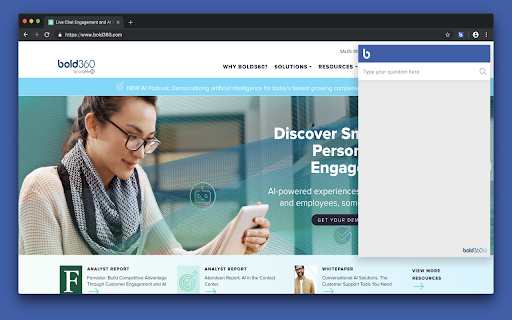 Bold360 ai Chrome Extension Preview