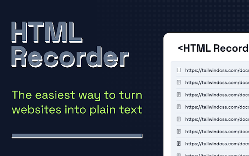 HTML Recorder Preview